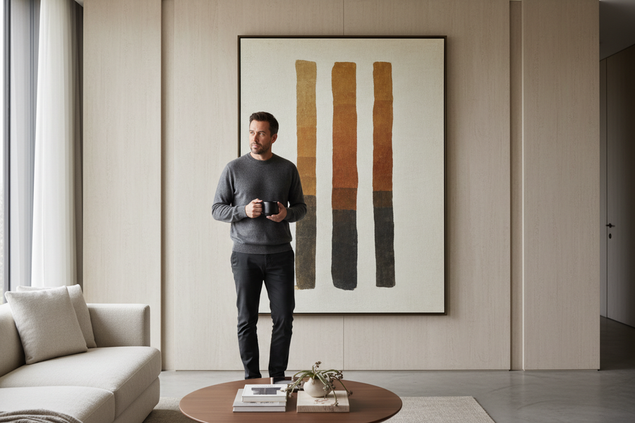 From Bauhaus to Warm Minimalism: Selecting the Perfect Abstract Canvas for Your Interior