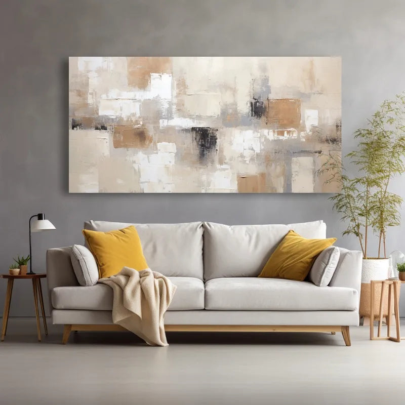 Large Modern Abstract Canvas Wall Art , Frameless Painting for Living Room, Bedroom, Office Decor, Modern Canvas Print Wall Art