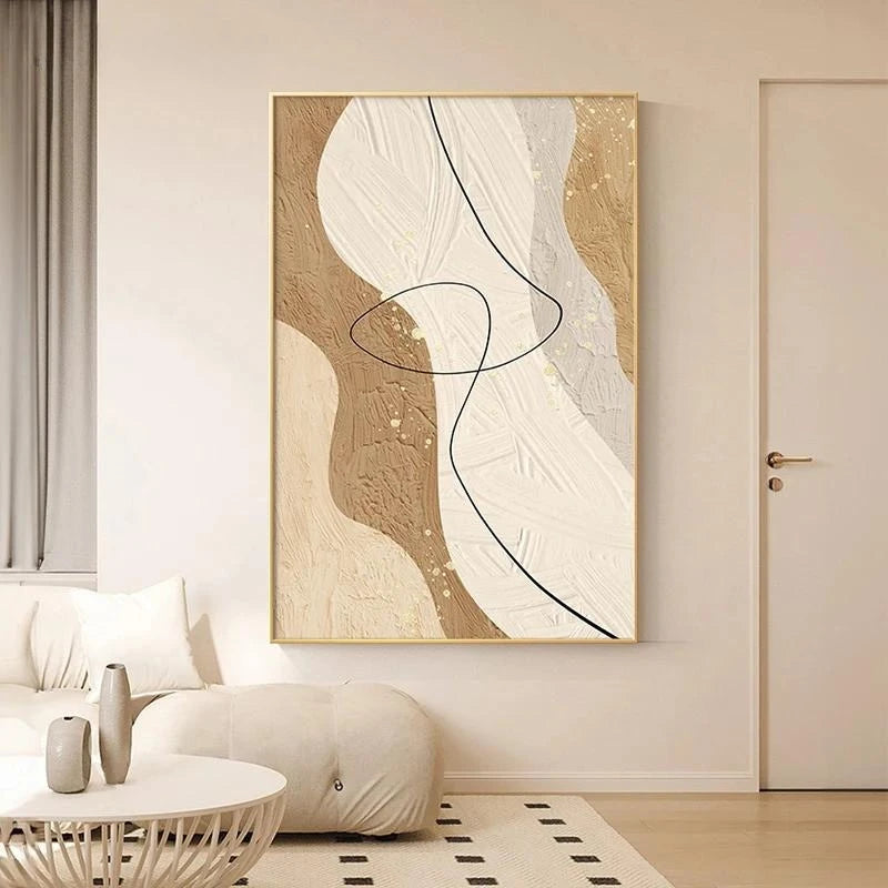 Abstract Geometric Black Line Wall Art Poster Nordic Texture Canvas Painting Print Pictures Living Room Interior Home Decoration