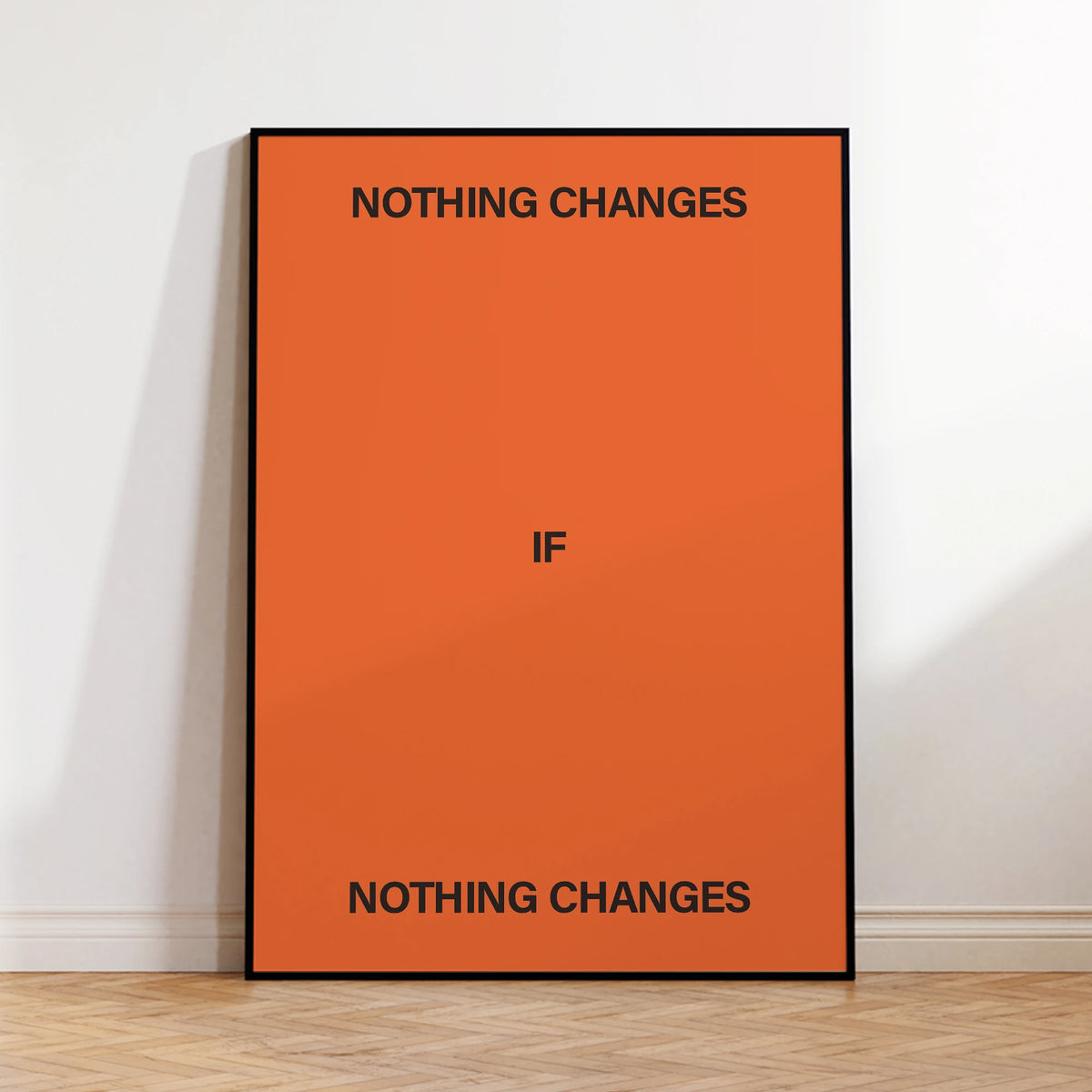 Nothing Changes If Nothing Changes Wall Art Print Canvas Painting Poster Picture For Living Room,Bedroom Home Decor