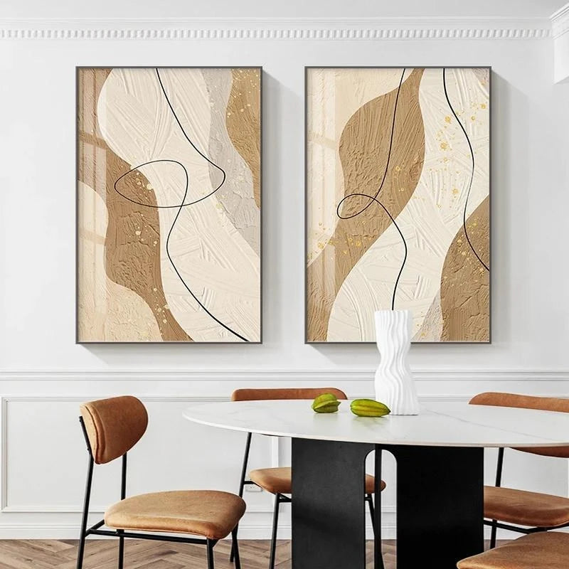 Abstract Geometric Black Line Wall Art Poster Nordic Texture Canvas Painting Print Pictures Living Room Interior Home Decoration