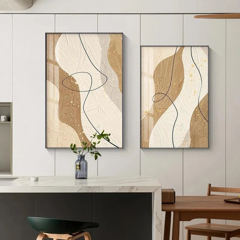 Abstract Geometric Black Line Wall Art Poster Nordic Texture Canvas Painting Print Pictures Living Room Interior Home Decoration